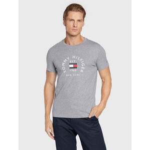 Tommy Hilfiger pánské šedé tričko - XL (ZN2)